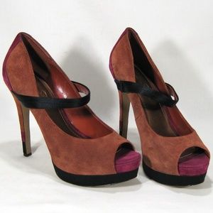 Jessica Simpson Suede Mary Jane Pumps Size:10B